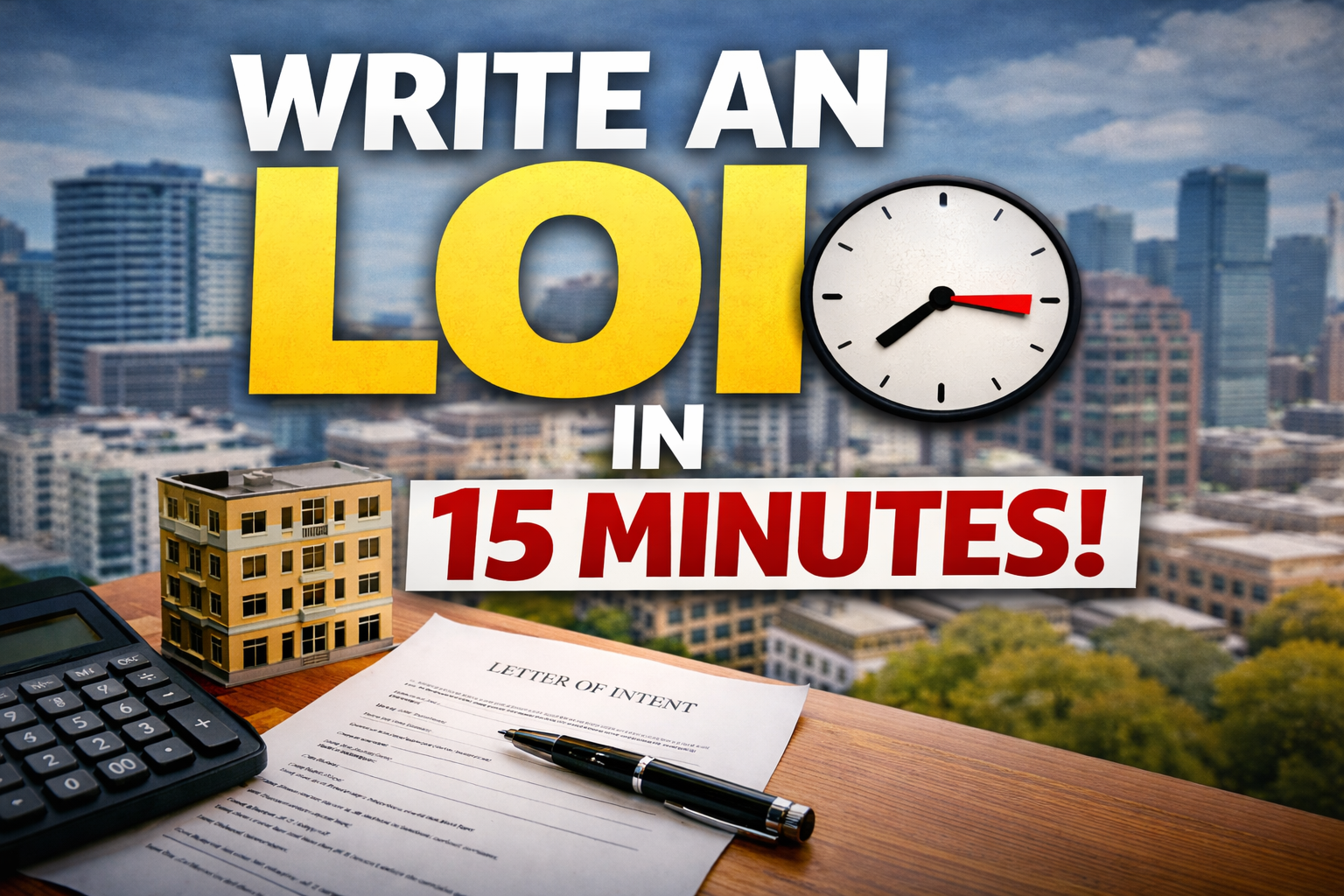 How to Write an LOI in 15 Minutes (And Why You Should Start There)